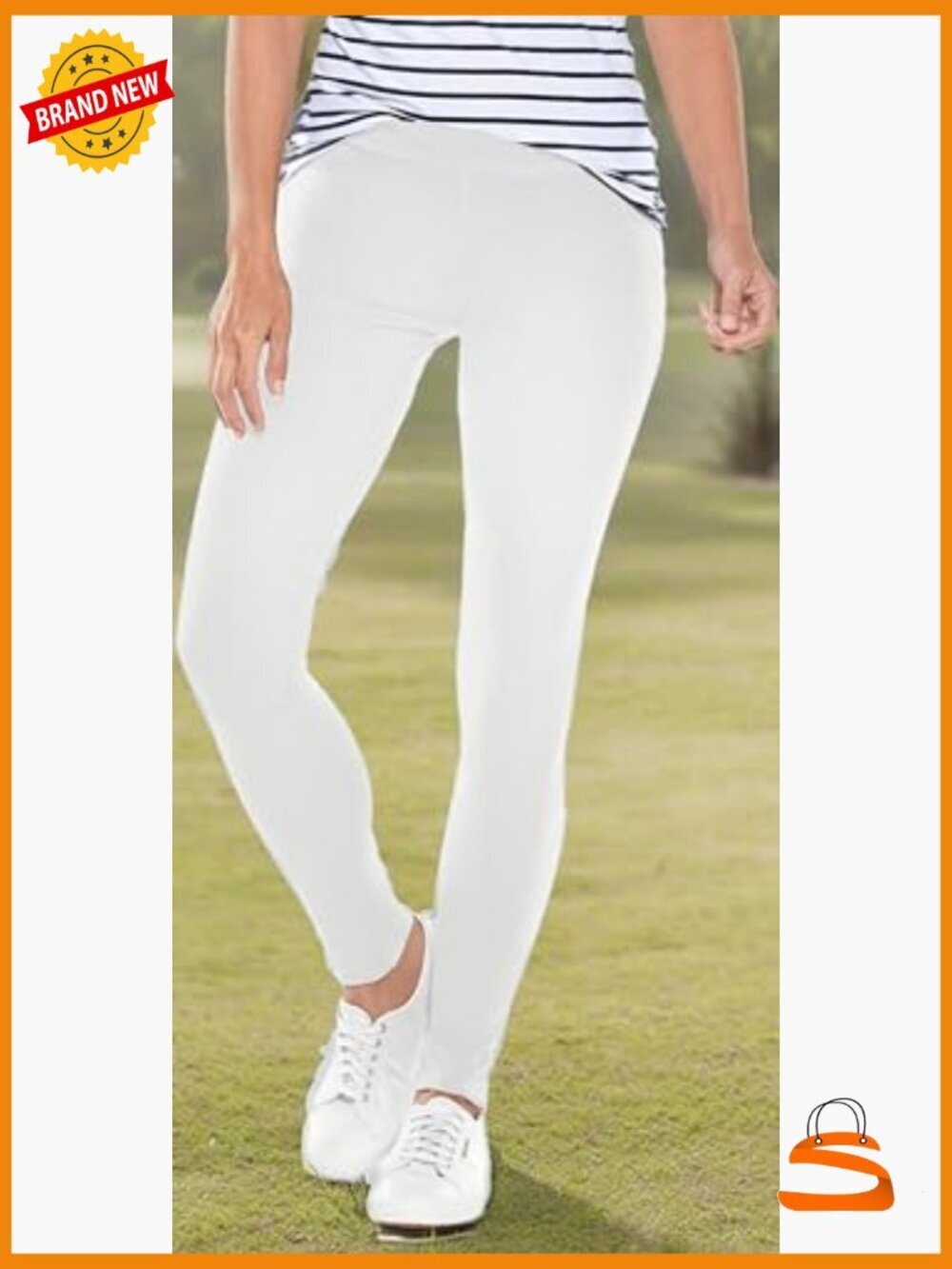 UPF 50+ Sun Protection Leggings, Summer Athleisure, Medium Fit - Picture 7 of 7